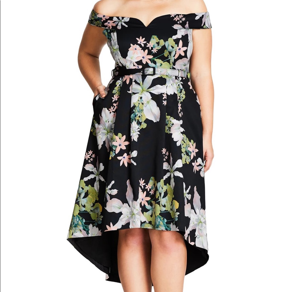NWT City chic spring hi low dress - Picture 2 of 7